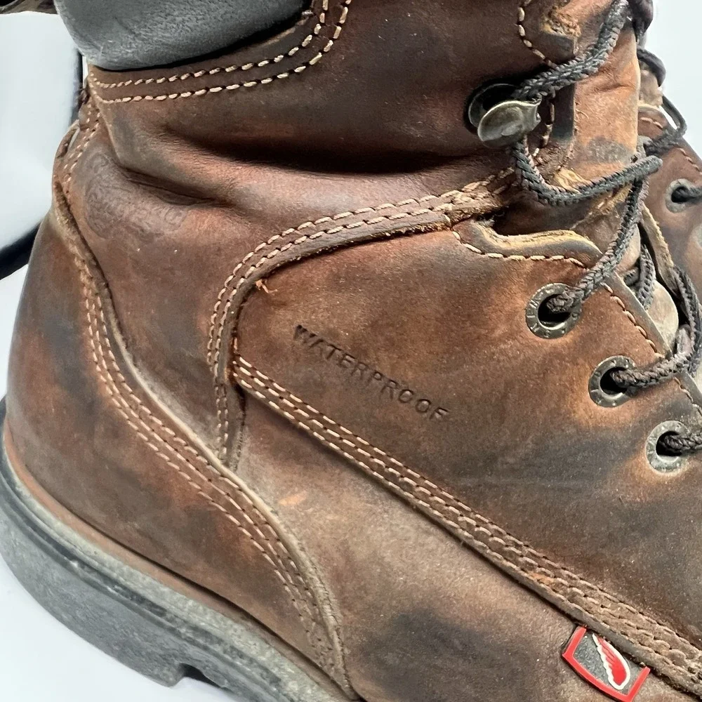 Red Wing Dynaforce 6-inch Steel Toe Waterproof Leather Boots Mens 11 D USA 4215 - Picture 5 of 8